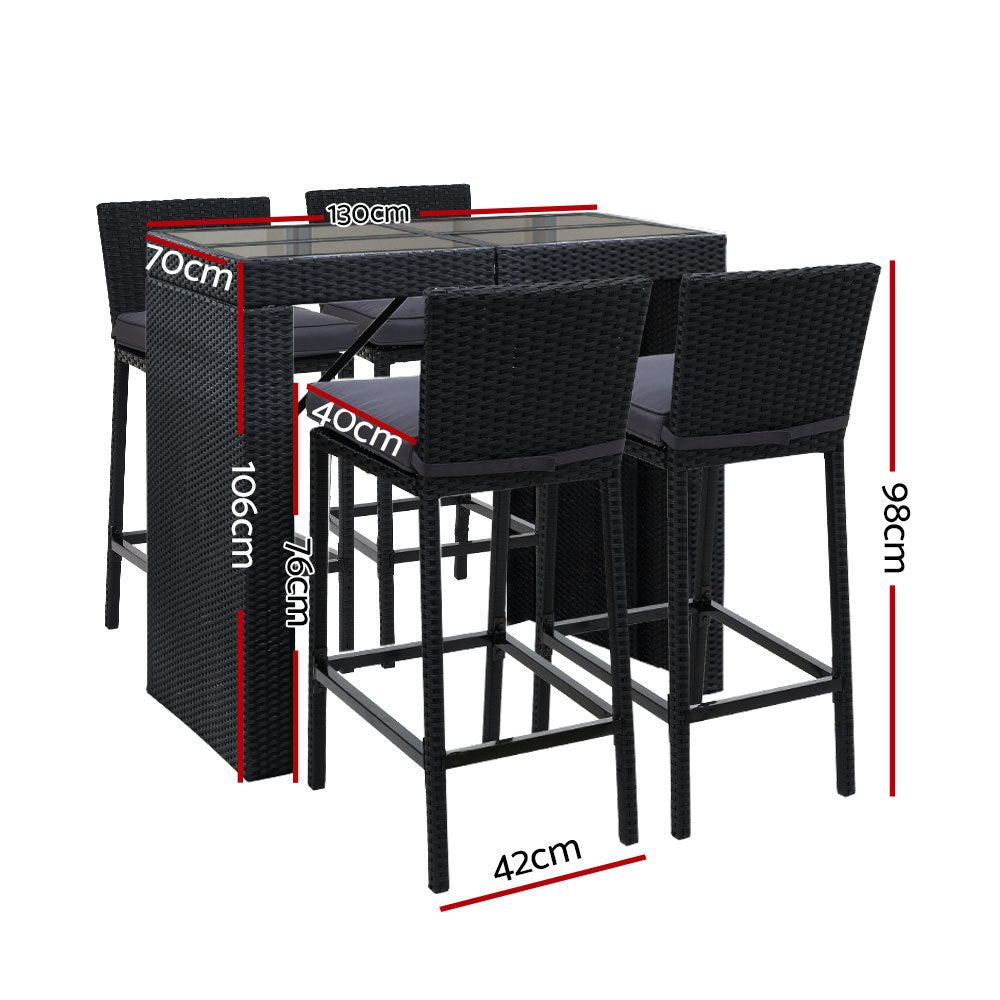 Outdoor Bar Set 5-Piece