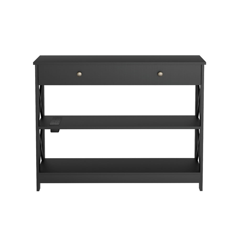Hall Console Table 3-tier USB Outlets