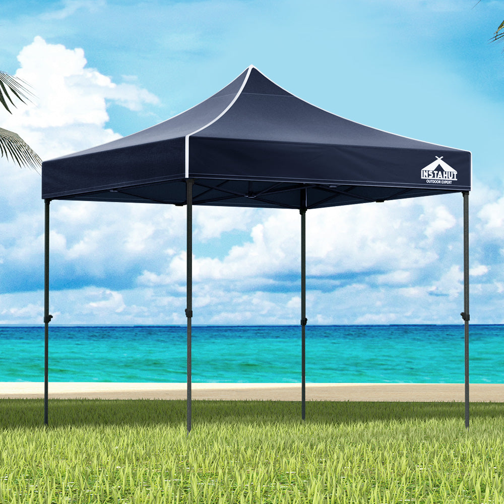 Gazebo Pop Up 3x3m w/Base Podx4 Navy