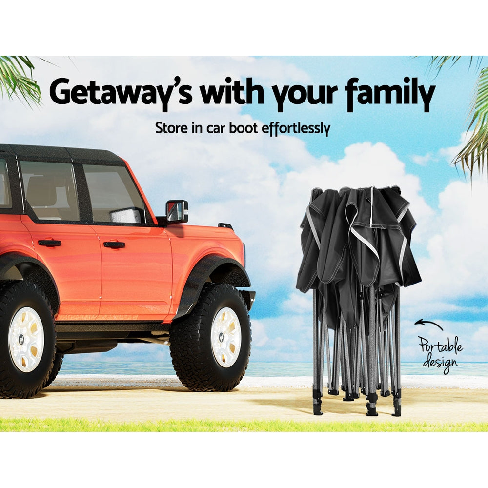 Gazebo Pop Up 3x4.5 - Black