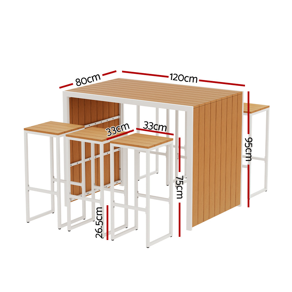 Bar Set 7-Piece - 6 Seater