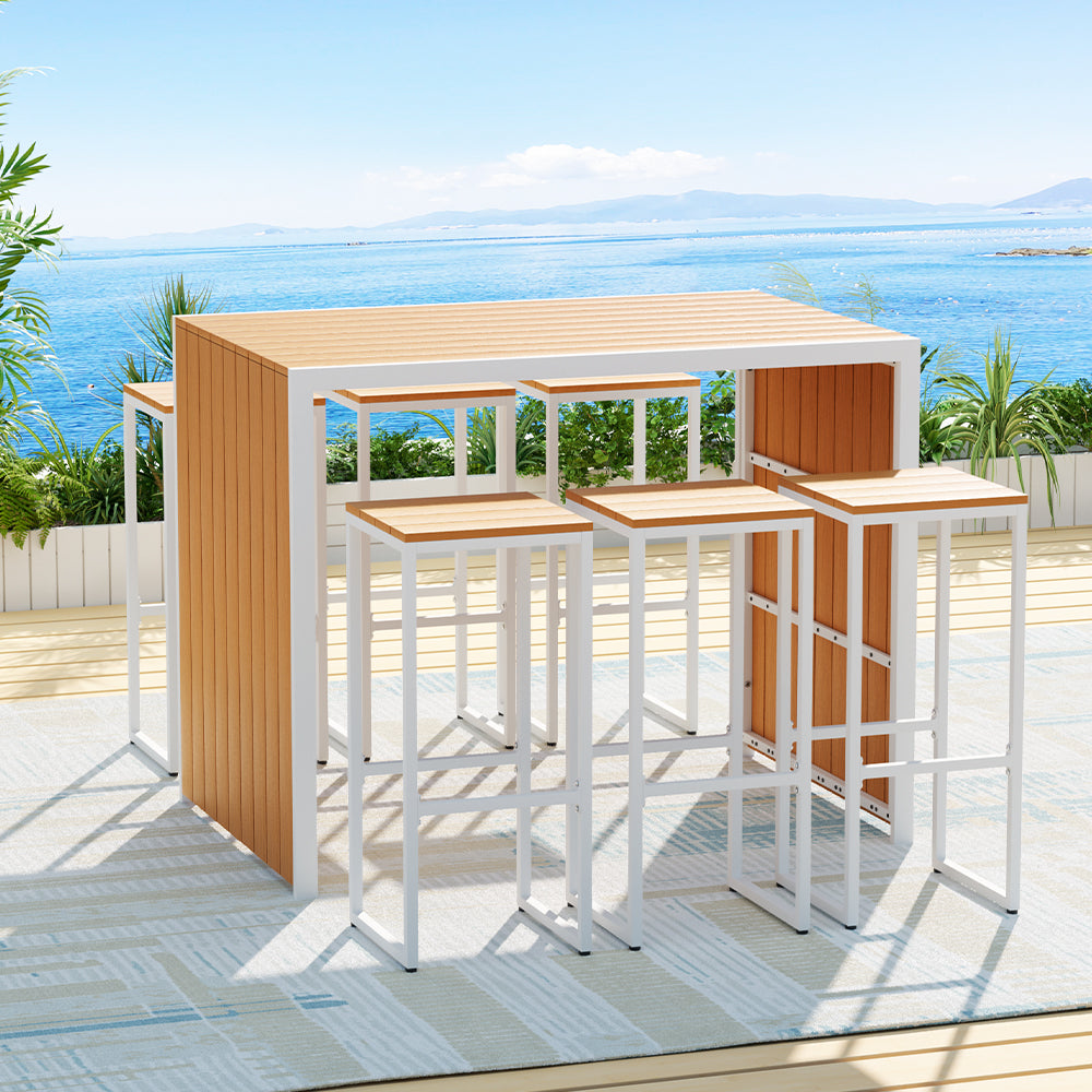 Bar Set 7-Piece - 6 Seater
