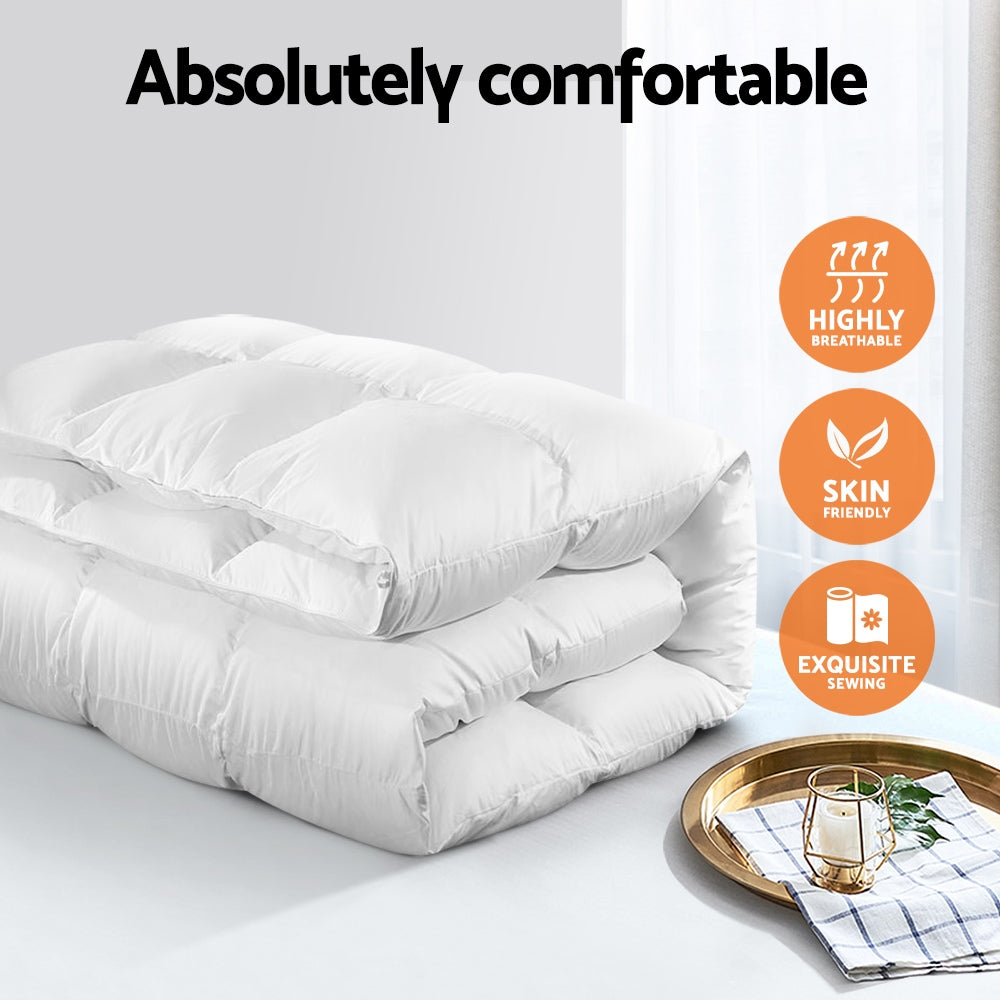 Goose Down Feather Quilt 800GSM - King