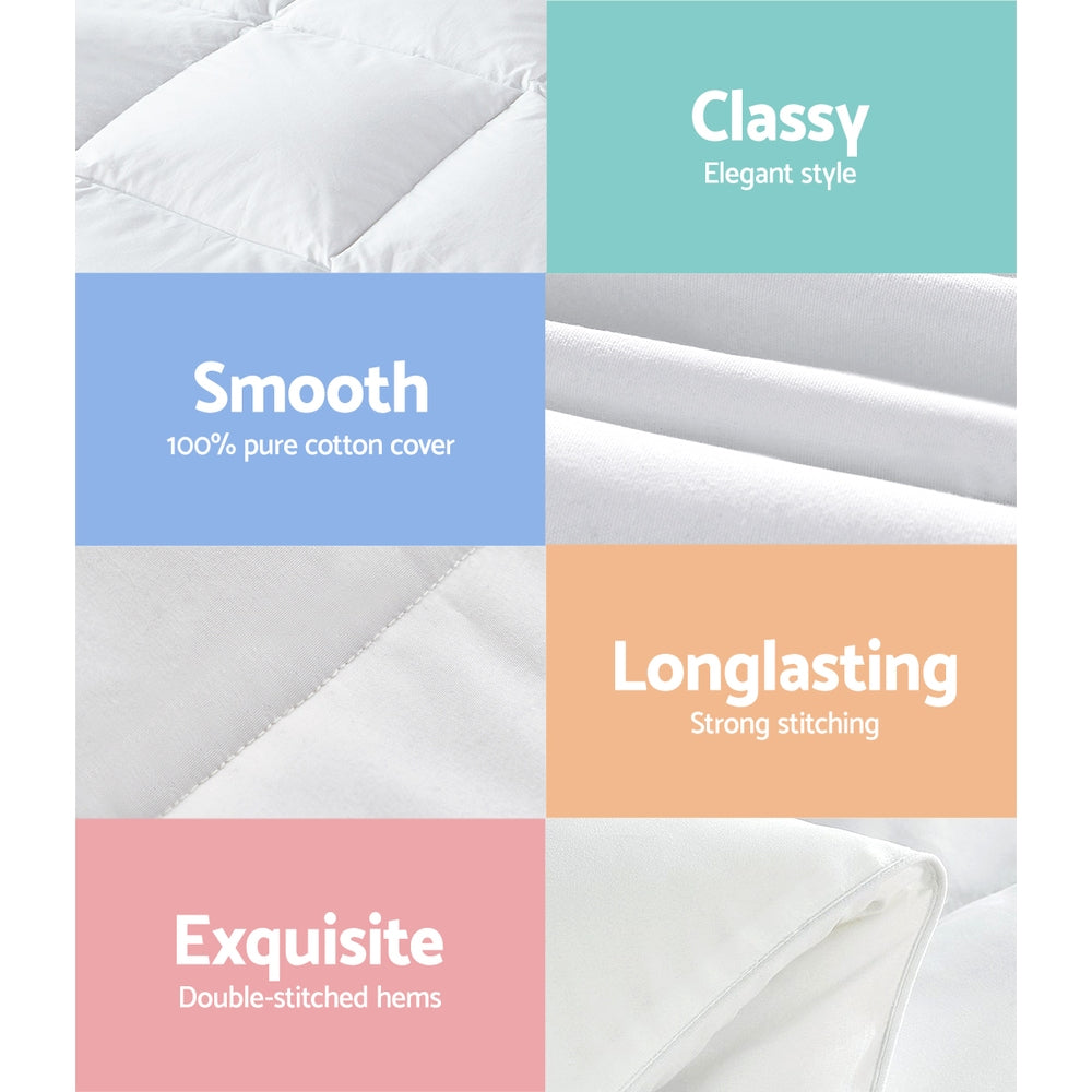 Goose Down Feather Quilt 800GSM - King