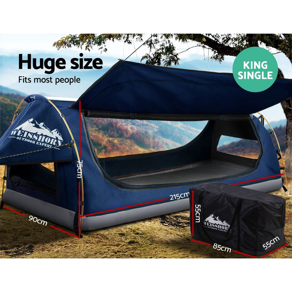 Swag King Single Free Standing - Blue