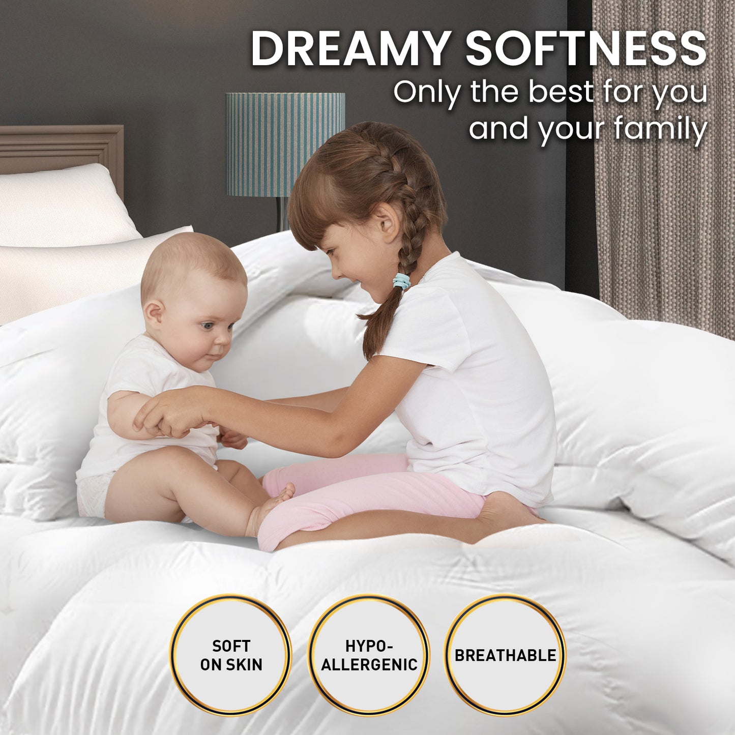 Doona 500GSM Goose Down Feather Comforter - Queen