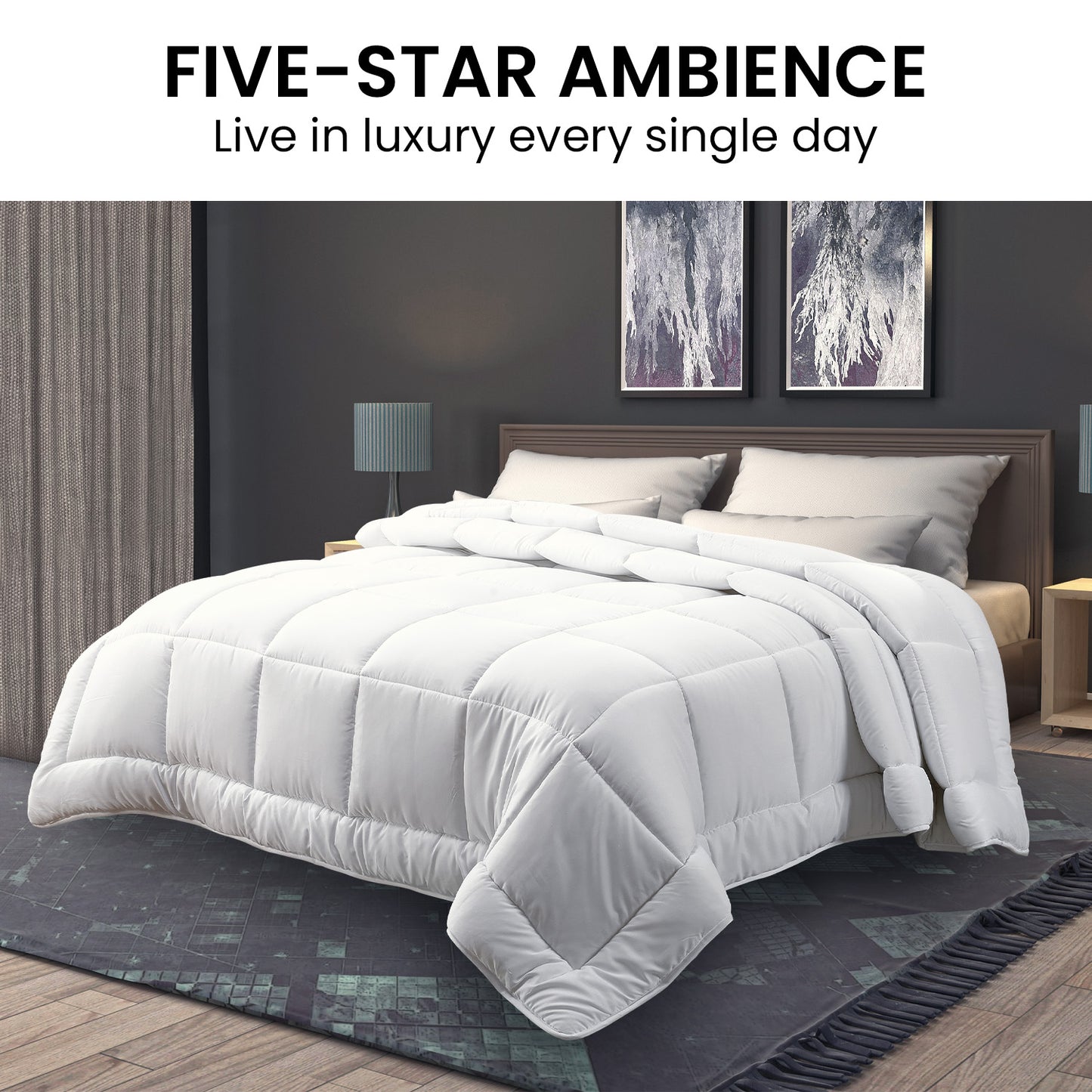 Doona 500GSM Goose Down Feather Comforter - Queen