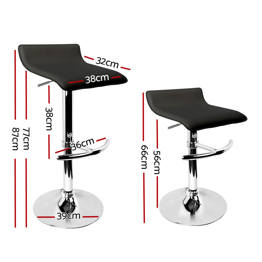 Bar Stools x 2 - Black