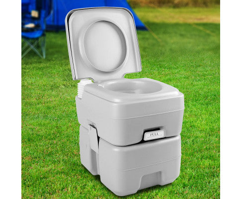 Portable Camping Toilet 20L - Grey