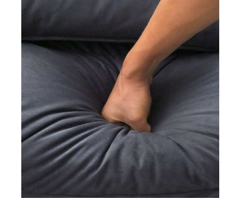 Lounger with Arms Adjustable – Charcoal