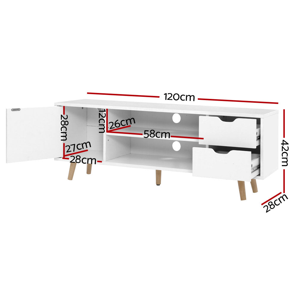 TV Unit 120cm - White