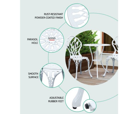 Outdoor Setting - Cast aluminium