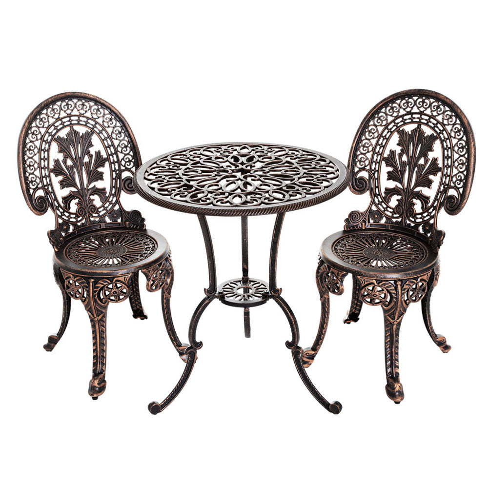 Outdoor Setting - 3PC Aluminium Bronze