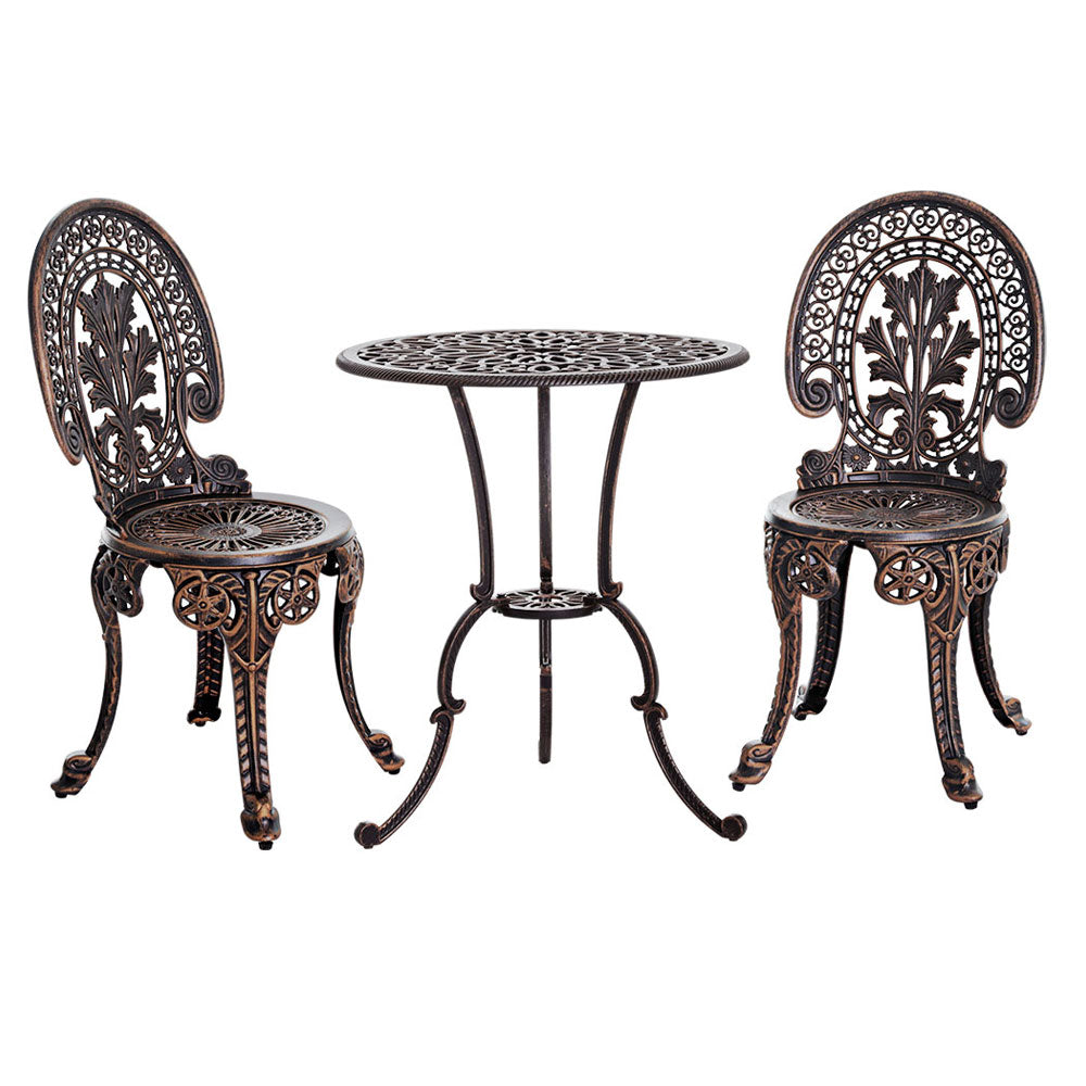 Outdoor Setting - 3PC Aluminium Bronze