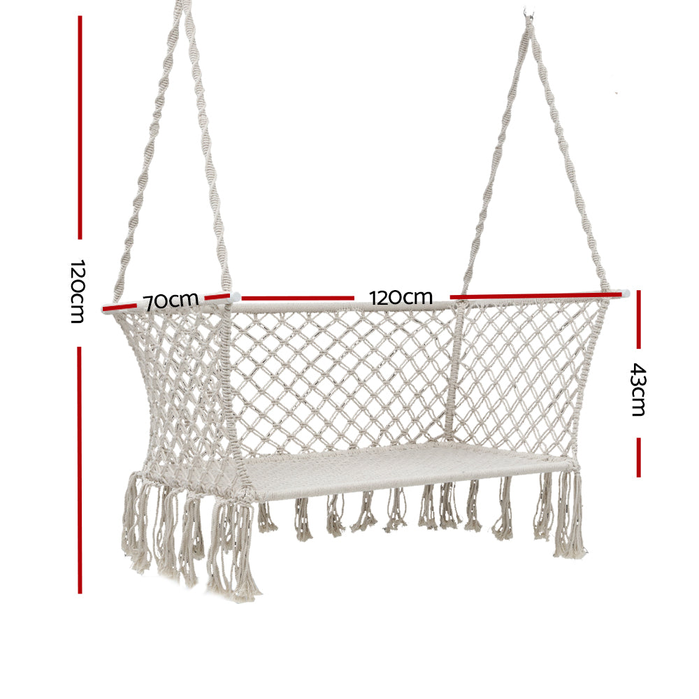 Hammock Chair 2 Person - Cream