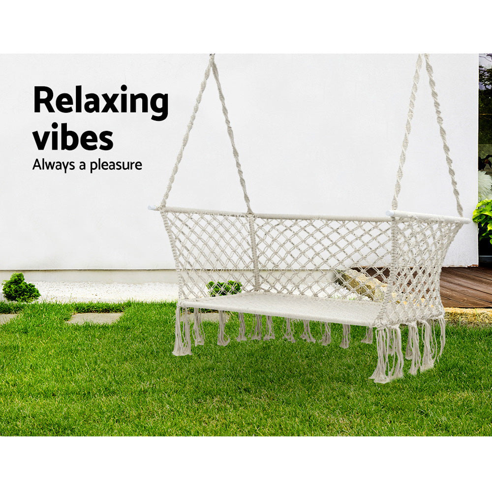 Hammock Chair 2 Person - Cream