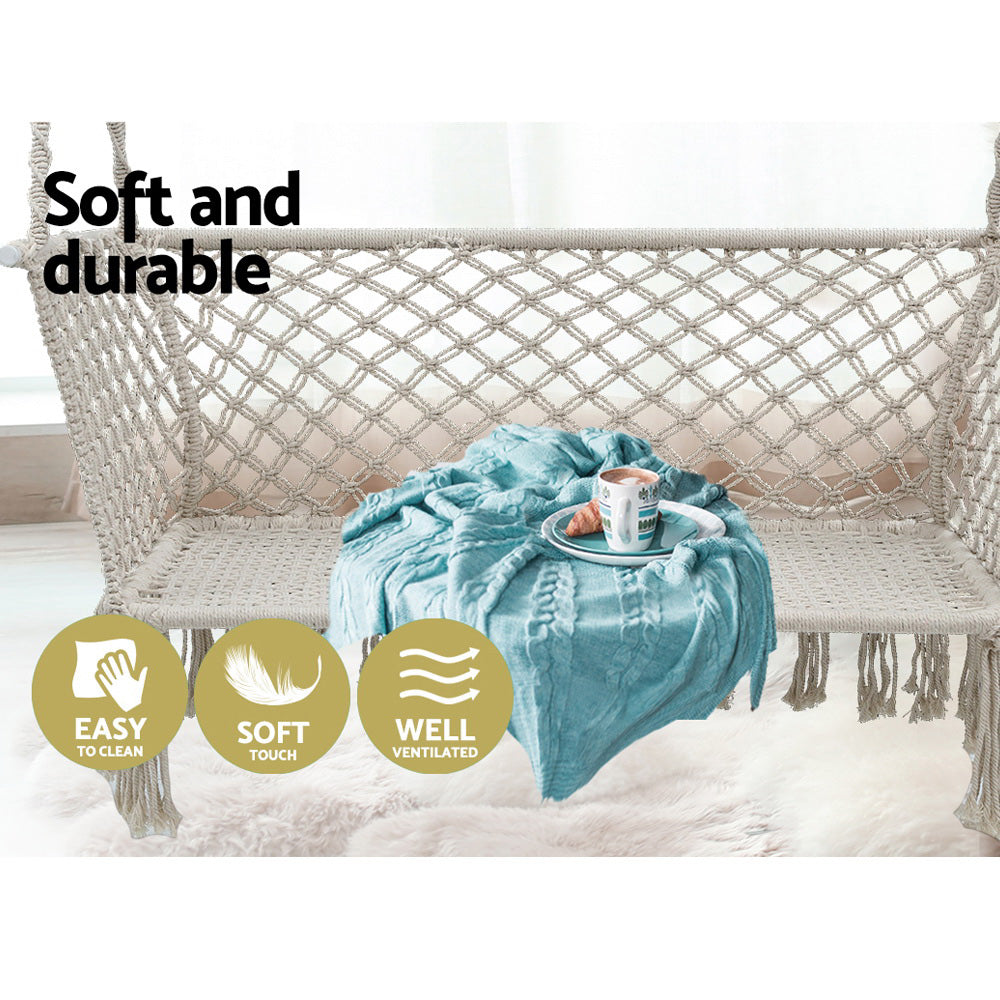 Hammock Chair 2 Person - Cream
