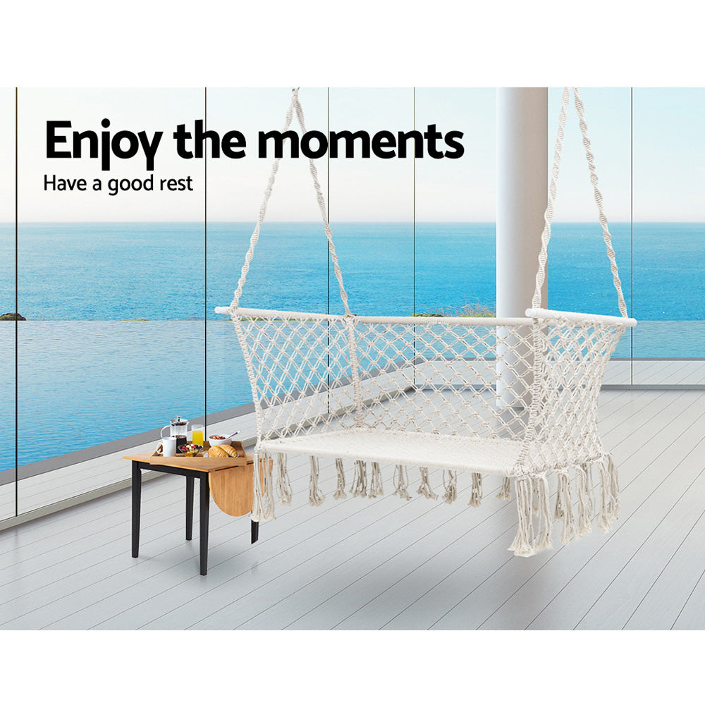 Hammock Chair 2 Person - Cream