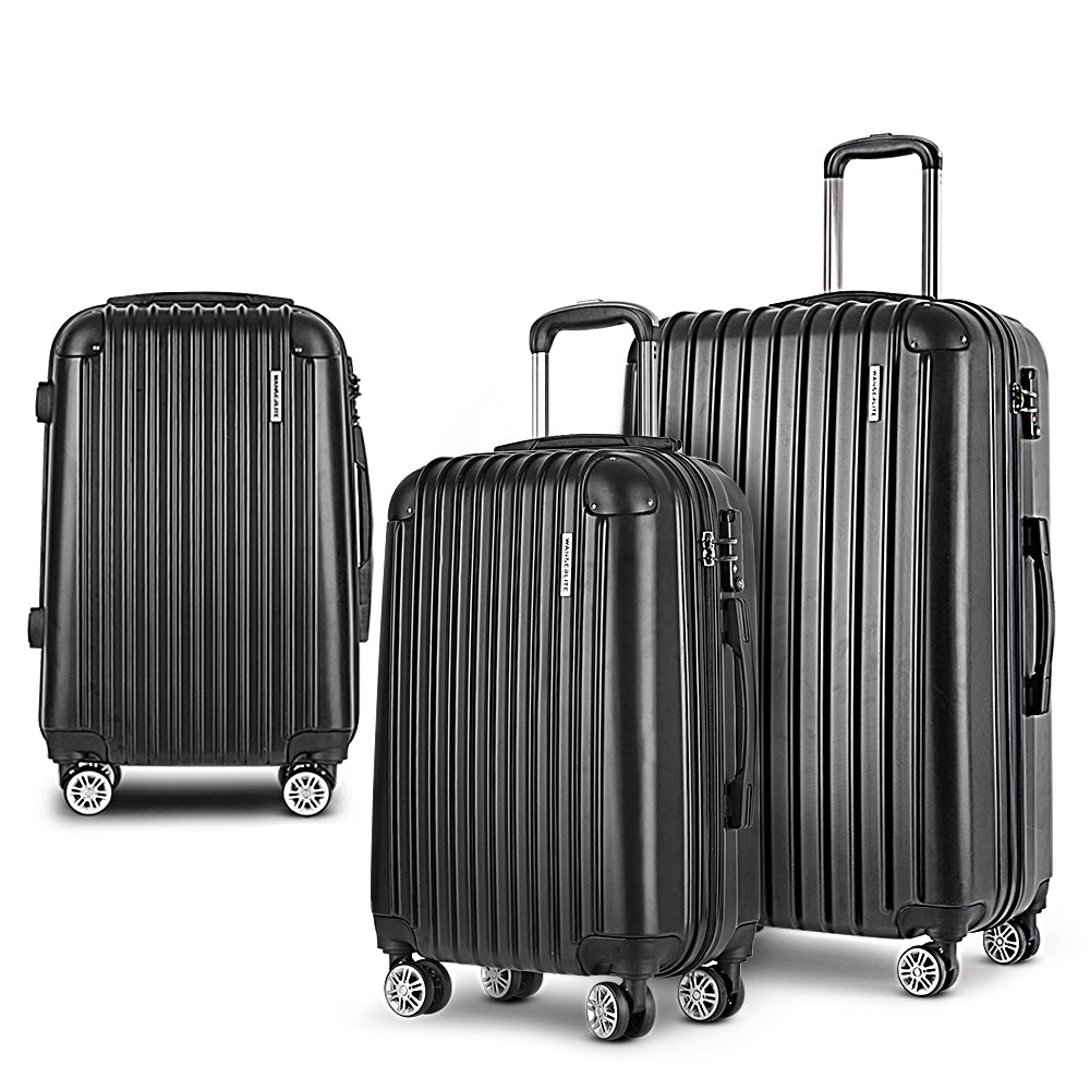 Luggage Set 3 Pc - Black