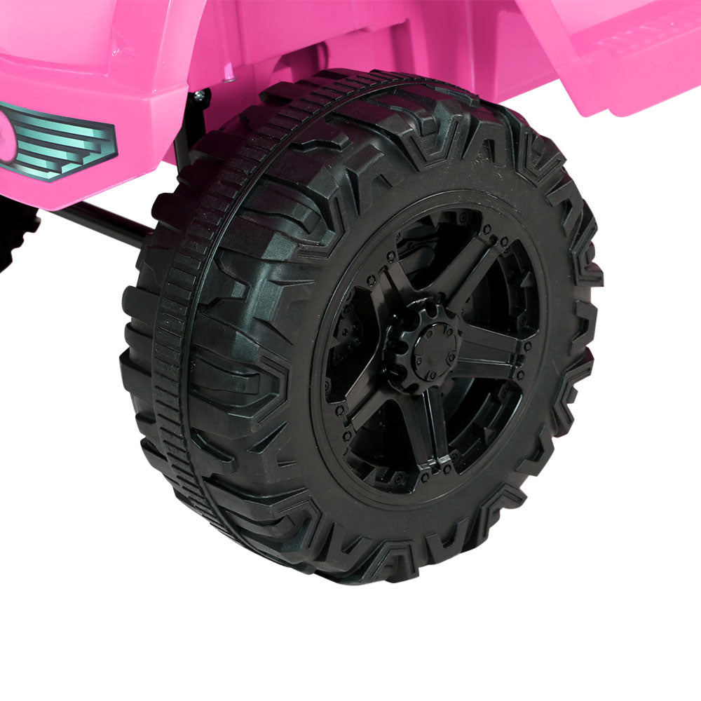 Kids Ride On Car Electric 12V Jeep Battery Remote Control - Pink