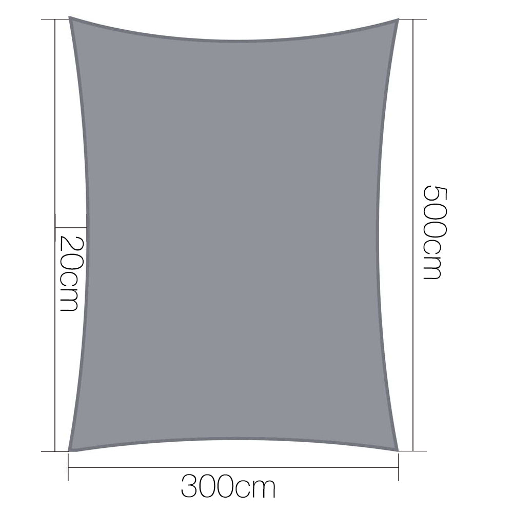Shade Sail Rectangle 3x5M