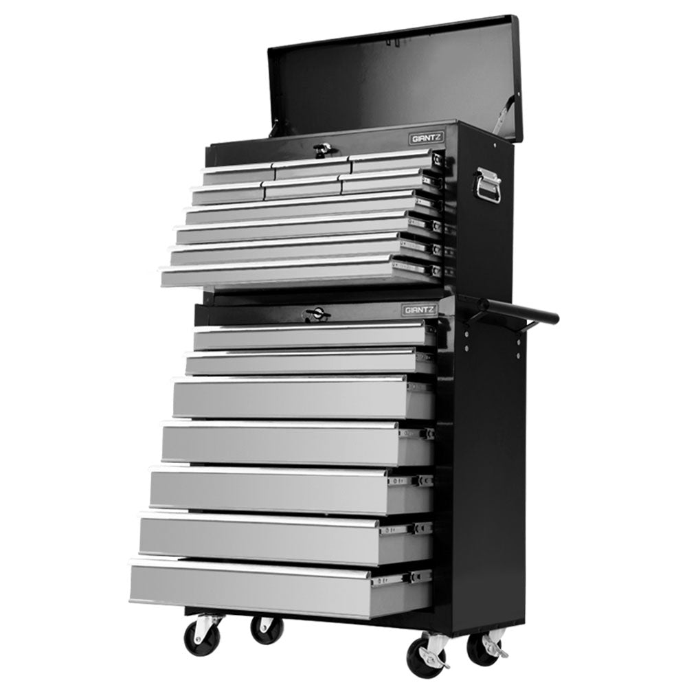 Tool Chest 17 Drawers- Black and Grey