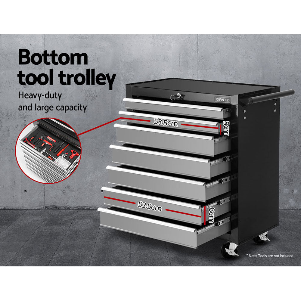 Tool Chest 17 Drawers- Black and Grey