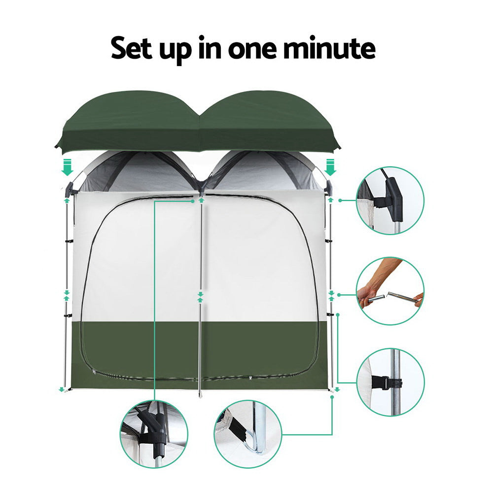 Camping Shower /Toilet Change Tent - Double