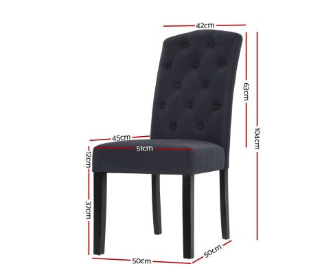 Dining Chairs 2x French Provincial