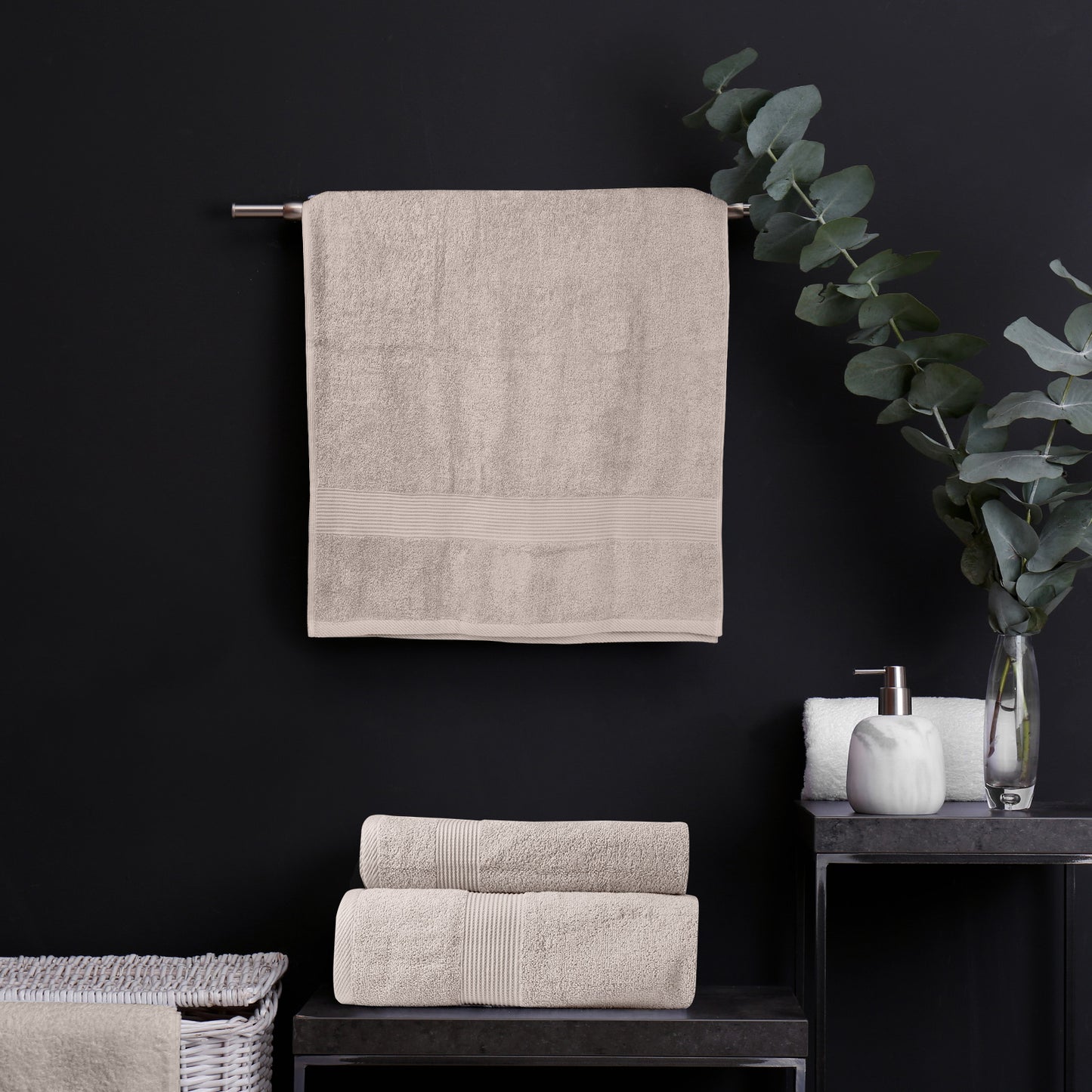 Towel Set 450GSM 5 Piece - Beige