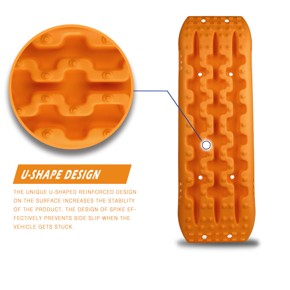 Recovery Tracks With 4PCS Mounting Pins - Orange