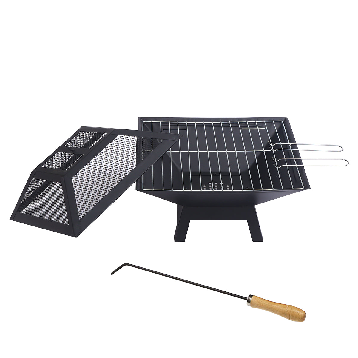 Fire Pit Portable Outdoor for BBQ, Camping