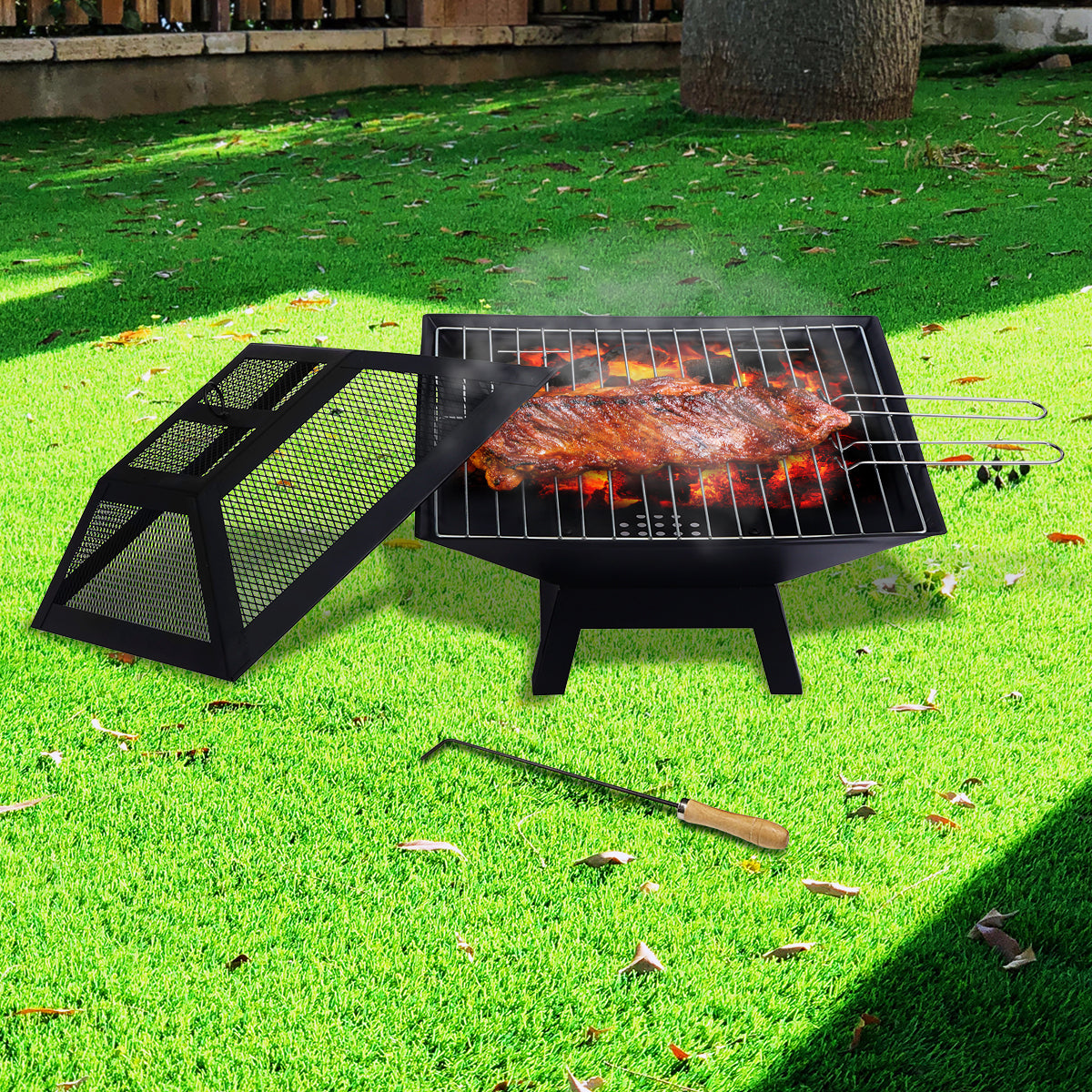 Fire Pit Portable Outdoor for BBQ, Camping