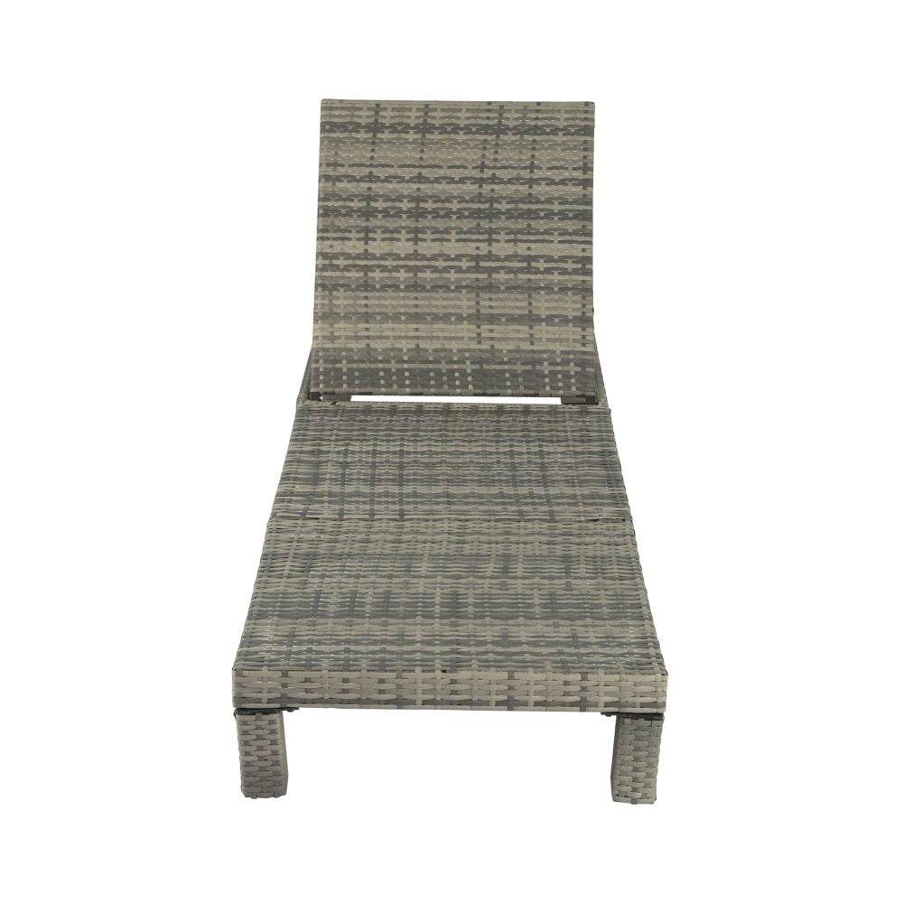 Rattan Sunbed with Adjustable Recline