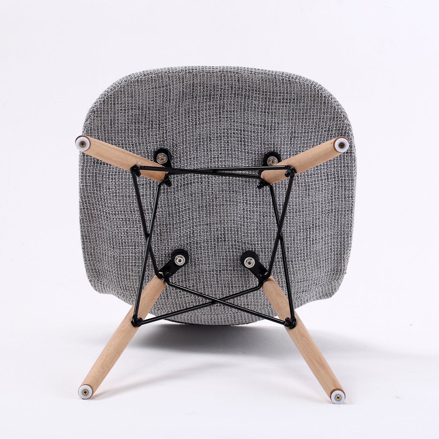 Dining Chairx 2 Grey Fabric