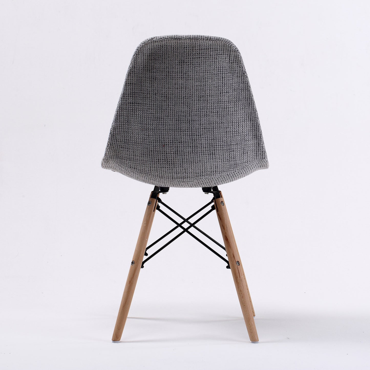 Dining Chairx 2 Grey Fabric