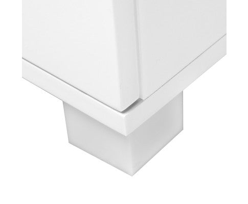 Bedside Table - High Gloss White