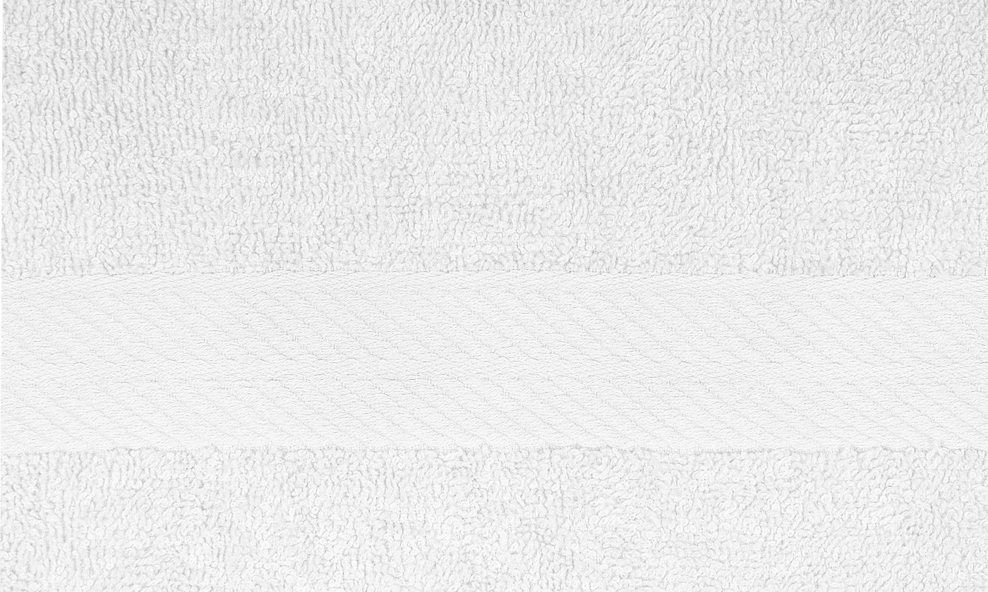 Towel Set 4 Piece Cotton Bamboo - White
