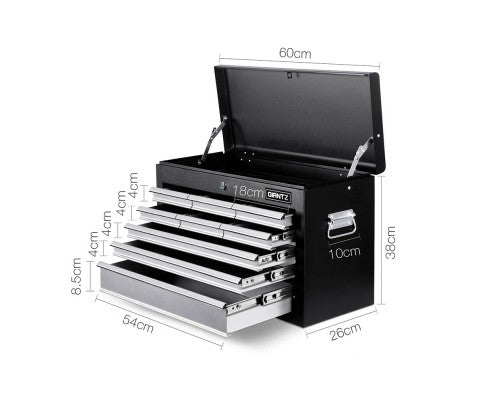 Tool Chest - 9 Drawers Black/Grey