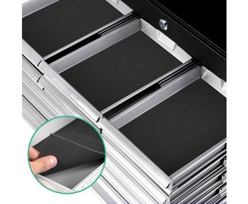 Tool Chest - 9 Drawers Black/Grey
