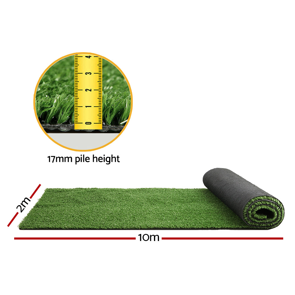 Artificial Grass 2mx10m 17mm -  Olive