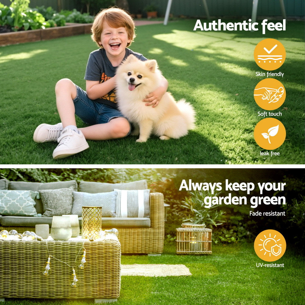 Artificial Grass x 2 Rolls 15mm Height 50cm x 2m