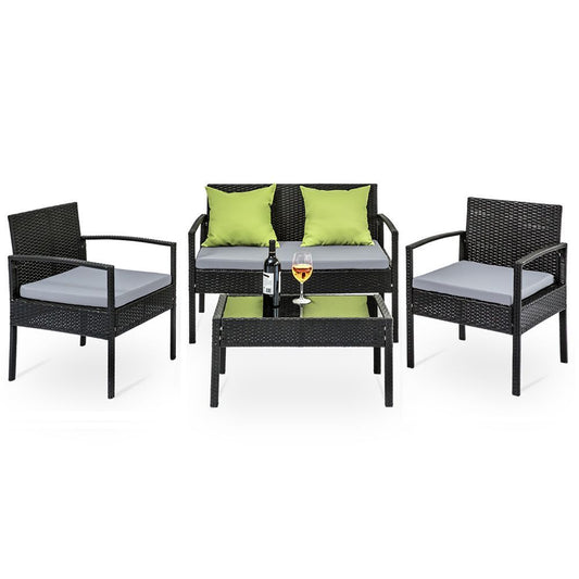 Outdoor Setting  - Black Wicker