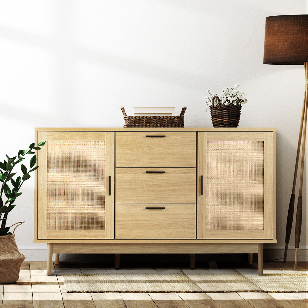 Buffet Rattan Sideboard - Oak