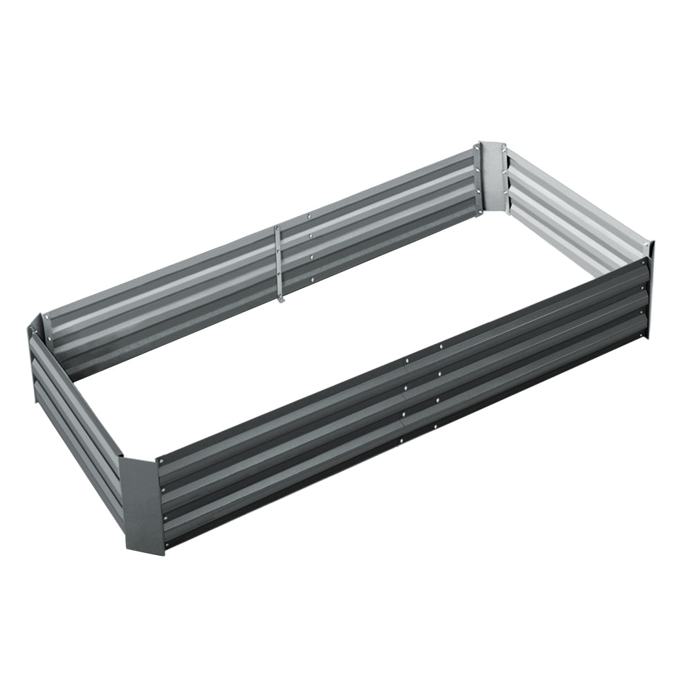 Garden Bed 210x90cm Planter Box - Galvanised Steel