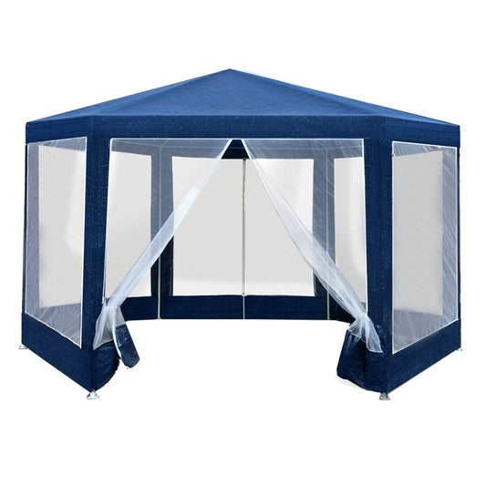 Gazebo 2x2m with  Mesh Walls - Navy