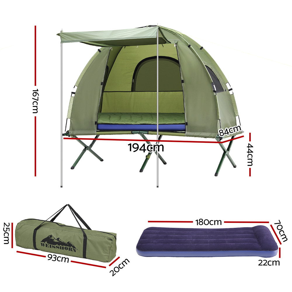 5-in-1 Camping Tent swag 1-person Air Mattress