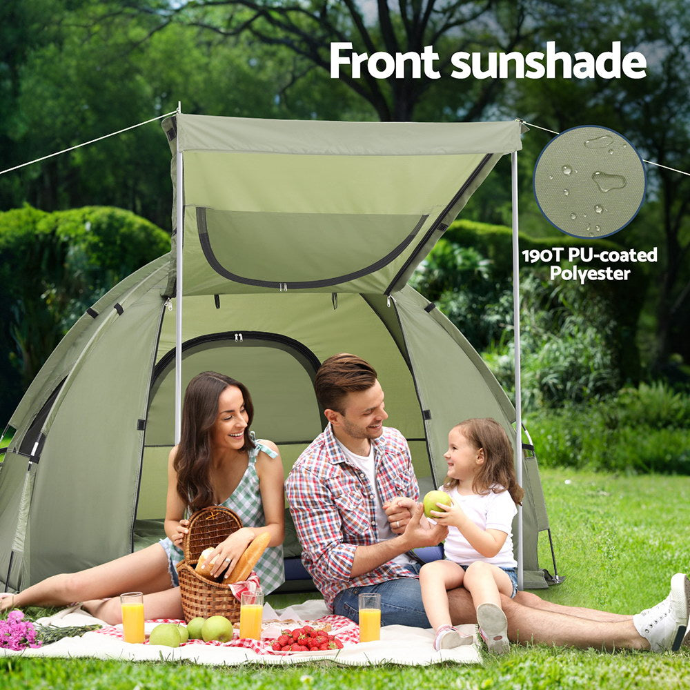 5-in-1 Camping Tent swag 1-person Air Mattress