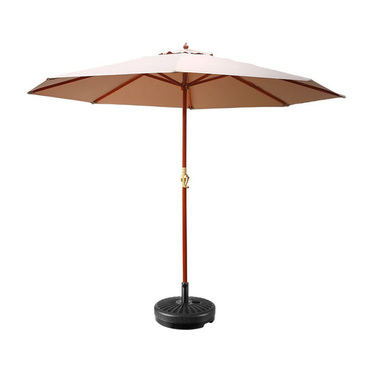 Outdoor Umbrella w/Base Pole 3m - Beige