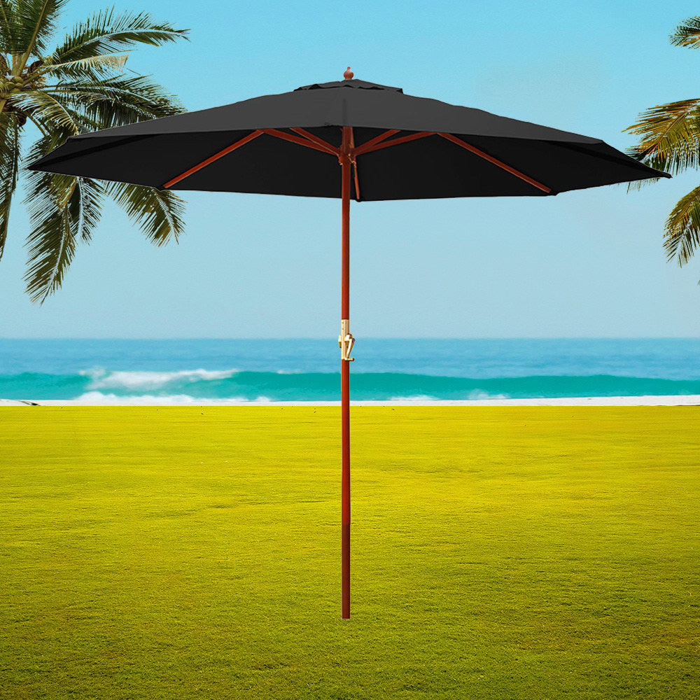 Outdoor Umbrella 3m - Black